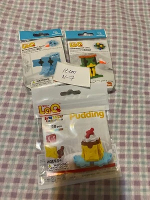 Lot 3 Packs LaQ Petite Collection, 27-28pc Each, Variety, New, Free Ship In Usa - Image 1 of 4