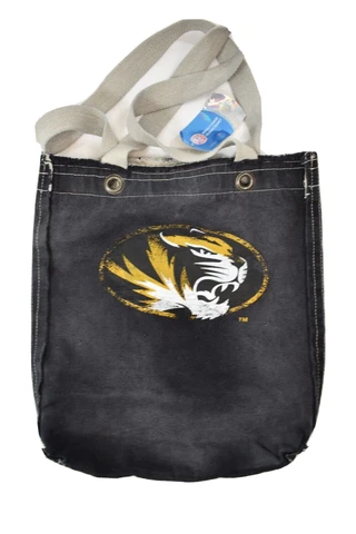 Fan-dom By Little Earth Missouri Tigers Distressed Design Black Shoppers Bag New Cover