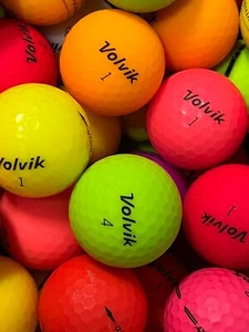 48 pelotas de golf usadas de colores surtidos Volvik de color mate - 3A grado de valor AAA - Imagen 1 de 1