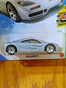 2021 Hot Wheels McLaren F1 Silver Mainline 235/250 HW Exotics 8/10 Brand New - Picture 1 of 3
