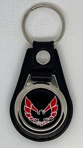 High Quality 100% leather RETRO KEYCHAIN TRANS AM RED AND BLACK BIRD