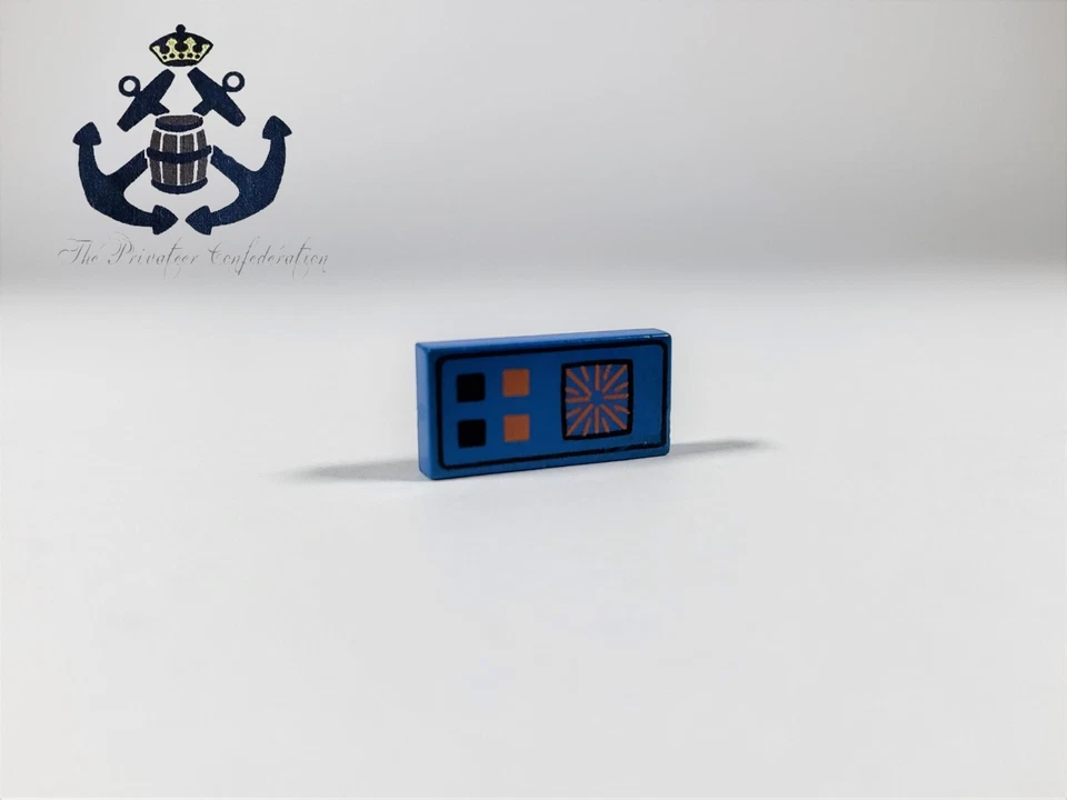 乐高 20 世纪 80 年代经典太空/警察蓝色瓷砖 1 x 2 电脑和按钮 3069bp25 — 第 1/1 张图片