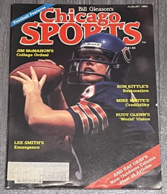 1983 Chicago Sports magazine football Jim McMahon Chicago Bears Arlington Park - Image 1 of 2