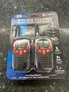 NEW COBRA ACXT345 Walkie Talkies Recharge Long Range 25-Mile Two Way Radio Set 2 - Picture 1 of 2