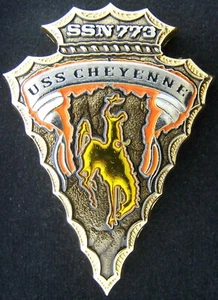 USS Cheyenne SSN 73 Challenge Coin - Bild 1 von 2
