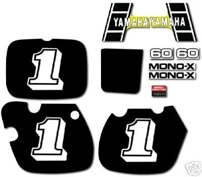 KIT COMPLETO DE GRÁFICOS CALCOMANÍAS YAMAHA 1983 YZ60 Foto 1 de 1