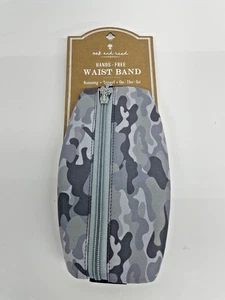 OAK AND REED  WAIST BAND FANNY PACK HANDS FREE BLUE GREY CAMO - Picture 1 of 2