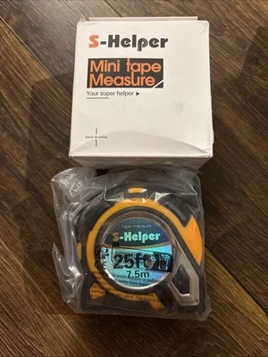 S H-Helper 25ft 7.5m Yellow Clad Engineers Tape Measu... - Image 1 of 4