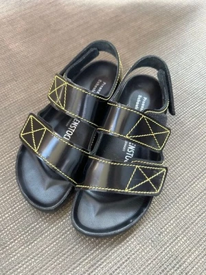 Sandálias BIRKENSTOCK MILANO amarelo preto estreito tamanho 37 JP 24cm Proenza Schouler - Imagem 1 de 4