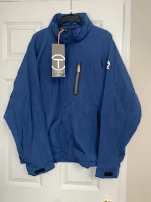 Chaqueta cortavientos Tumi Tech azul Pack-A-Way capucha oculta empaquetable para hombre XXL, 2XL Foto 1 de 4