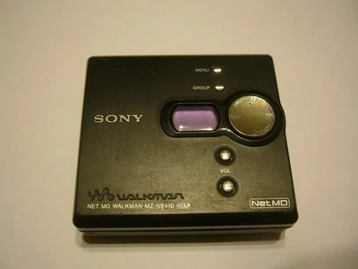 Reproductor de MiniDisco Portátil Sony Net MD Walkman MZ-NE410 Probado Funcionando Foto 1 de 4