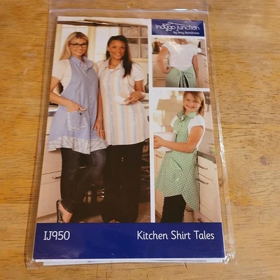 Indygo Junction Kitchen Shirt Tails Sewing Pattern Turn Mens Shirt Into Apron - Image 1 of 2