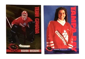 Manon Rheaume  / 2 Team Canada Cards / Classic 1994/95 / Mint - Picture 1 of 2