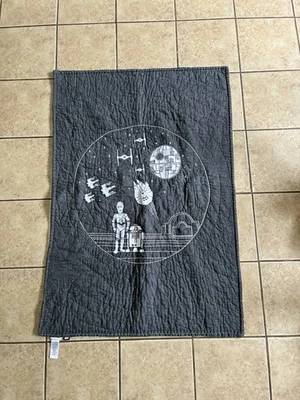 Pottery Barn Star Wars Millennium Falcon Handmade Embroidered Kids Crib Quilt - Image 1 of 4