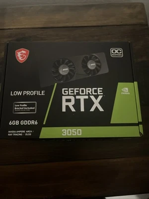 Tarjeta gráfica NVIDIA GeForce RTX 3050, 6 GB GDDR6, bajo perfil (falta 1 soporte) Foto 1 de 4