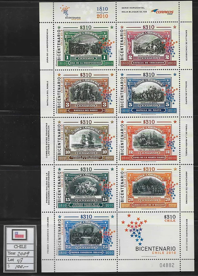 CHILE - EDICIÓN CENTENARIO - 2009 Foto 1 de 1