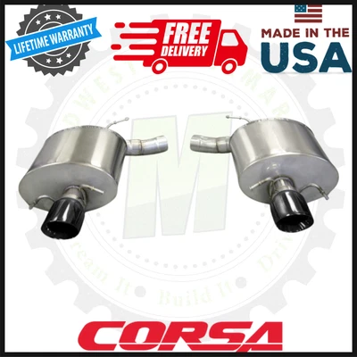 CORSA Sport Axle-Back Exhaust | Fits 2009–2014 Cadillac CTS-V Sedan 6.2L V8 - Image 1 of 4