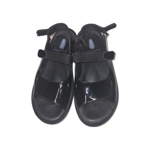 Black Wolky Jewel Platform Patnet Leather Comfort Sandals Arch Support 40  8 8.5 - Picture 1 of 7