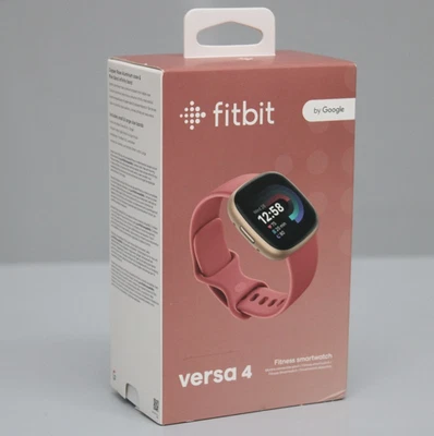 Fitbit Versa 4 by Google Fitness Smartwatch Alu Roségold Case / Sandrosa Armand - Bild 1 von 4