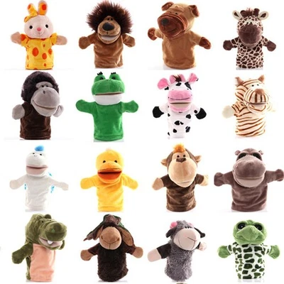 Wholesale Plush Toy Hand Puppet Cartoon Animal Doll With Movable Mouth - image 1 of 4