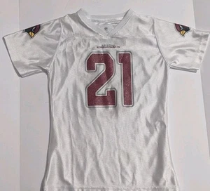 Arizona Cardinals Jersey Girls Med. 7/8 White Red Patrick Peterson #21 - Picture 1 of 4