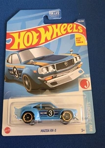 Hot Wheels Mazda RX-3 143/250 Kroger Fry's Exclusive J-Imports Blue - Picture 1 of 6