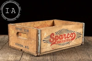 Vintage Sparco Beverages Wooden Shipping Crate - Picture 1 of 6