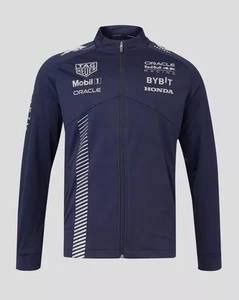 Marineblaue Racing-inspirierte Jacke mit Reißverschluss - leichter Motorsport Track Style - Bild 1 von 3