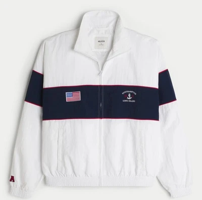 Jaqueta Hollister Southampton NY gráfica com zíper TAMANHO PEQUENO - Imagem 1 de 2