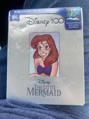 The Little Mermaid 100th Anniversary LE Steelbook (4K UHD+Blu-ray+Digital) Foto 1 de 2
