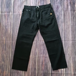 Akademiks AKDMKS Jeans Relaxed Straight 100% Baumwolle Zip Fly Schwarz Herren Gr. 36x30 - Bild 1 von 11