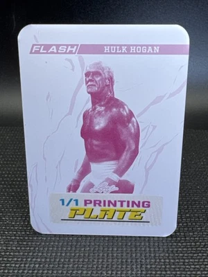 Placa de impressão magenta 2023 Leaf Flash Whatnot Hulk Hogan #BA-HH1 1/1 - Imagem 1 de 3