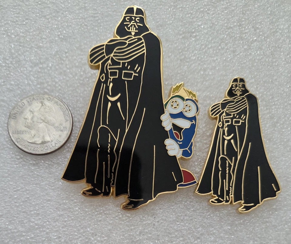 JUEGO DE 2 PINES GRANDES ATLANTA 1996 OLÍMPICOS DARTH VADER STAR WARS IZZY Foto 1 de 1