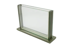 Handcrafted Stems Vases Rectangular Beveled Glass H3 Glass Vase - Picture 1 of 10