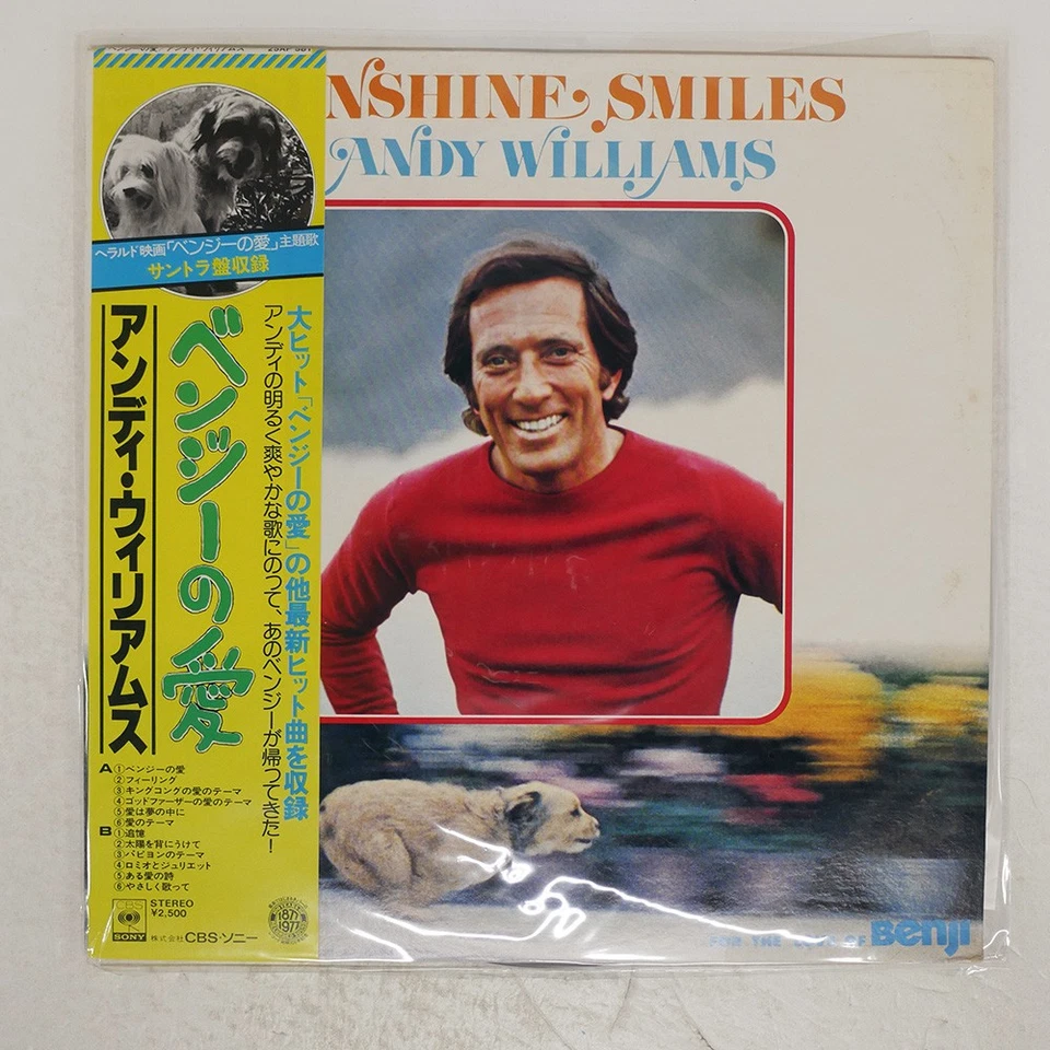 ANDY WILLIAMS Sunshine Smiles CBS/SONY 25AP581 Japan OBI VINYL LP - Image 1 of 1