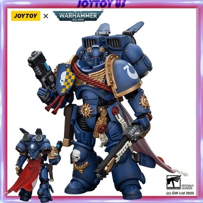 Figura de acción JOYTOY Warhammer 40K 1/18 Capitán Ultramarines con paquete de salto juguetes Foto 1 de 4