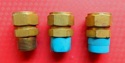Swagelok Brass Male Connectors 3 Straight 3/4" Tube 1" Male NPT B-1210-1-16 - Image 1 of 3