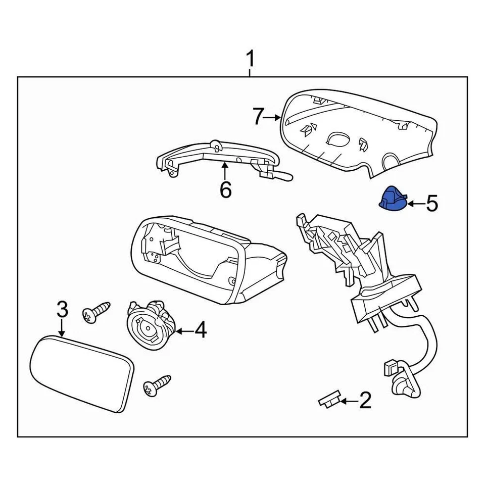 For Lincoln Navigator 2007-2014 Lincoln JU5Z13B374A Outer Courtesy Light Lens - Imagem 1 de 4