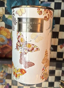 Mackenzie Childs Butterfly Garden Retired Utensil Holder/Flower Vase 8.5" Tall - Picture 1 of 8