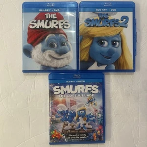 Smurfs Blu-Ray/DVD Lot: The Smurfs 1 & 2 Lost Village - Picture 1 of 7