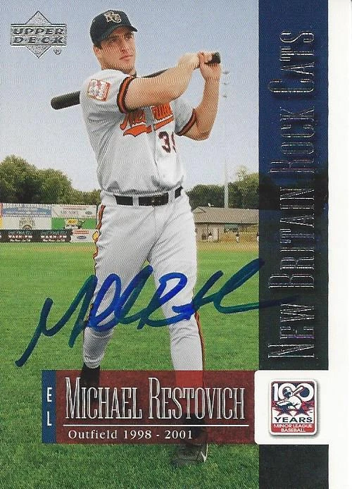 Michael Restovich 2001 Upper Deck Minor League Signed Card - Image 1 of 1