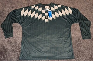 adidas Originals Rekive Graphic Long Sleeve Soccer Retro Jersey Shirt Men XL - Picture 1 of 10