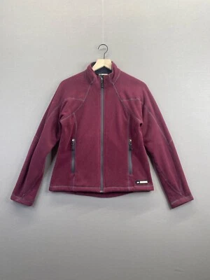 Suéter polar rojo REI para mujer Polartec cuello falso bolsillos con cremallera talla mediana " Foto 1 de 4