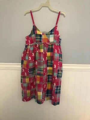 Vestido Walt Disney Talla M (Niños) Rosa Mickey Mouse Cuadros Patchwork, Niños Disney  Foto 1 de 4