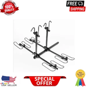 Heavy Duty 4 Bike Bicycle 2" Hitch Mount Carrier Platform Rack Car Truck SUV - Picture 1 of 9