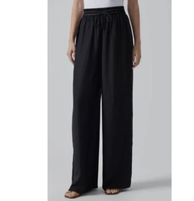 Pantalones ATM de seda con cordón de pierna ancha en negro. Nuevo con etiquetas. Talla XS. Venta al por menor - $400 Foto 1 de 4