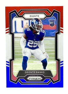 2023 Panini Prizm Red White & Blue #376 Deonte Banks RC New York Giants - Picture 1 of 2