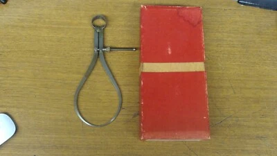 BOX OF 3 NEW OLD STOCK MILLERS FALLS 8" OUTSIDE SPRING CALIPERS ORIGINAL BOX - Image 1 of 4