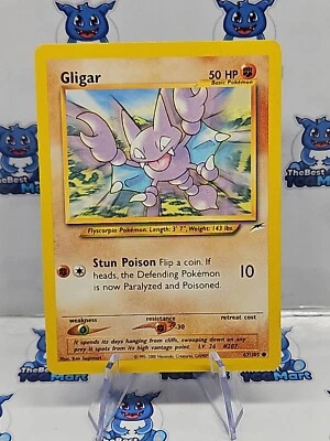 Gligar 67/105 Neo Destiny Pokemon LP  - Image 1 of 2