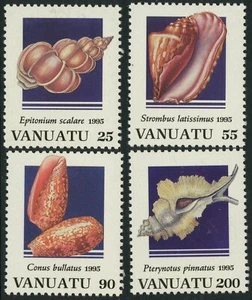 Vanuatu #654-657 Shells Marine Life Nature Postage Stamps Topical 1995 Mint LH - Picture 1 of 1